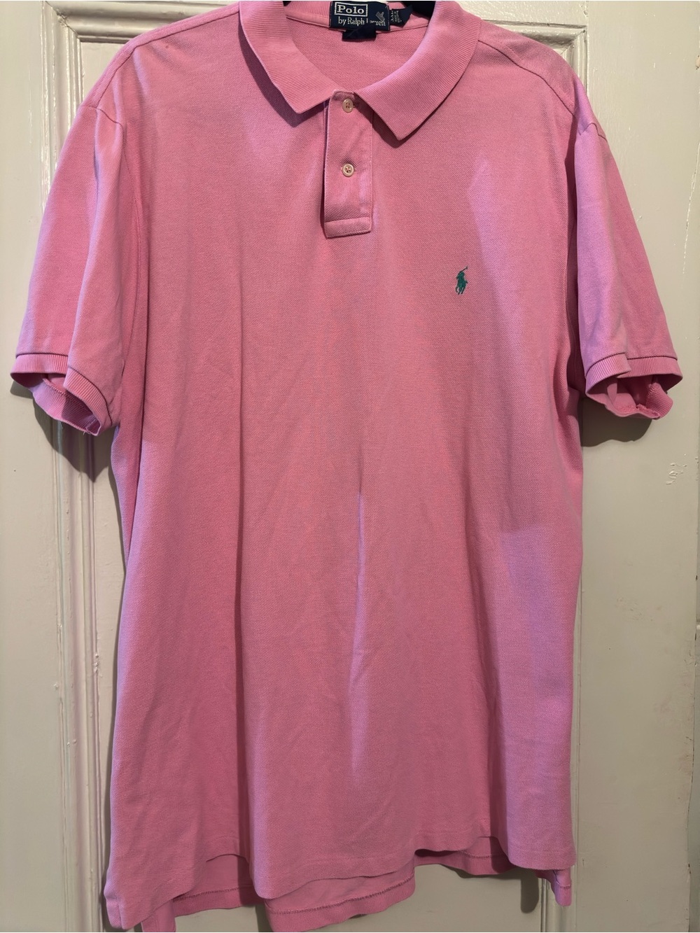 Polo by Ralph Lauren Men’s Pink Classic Pique Polo Shirt. Size XXL.